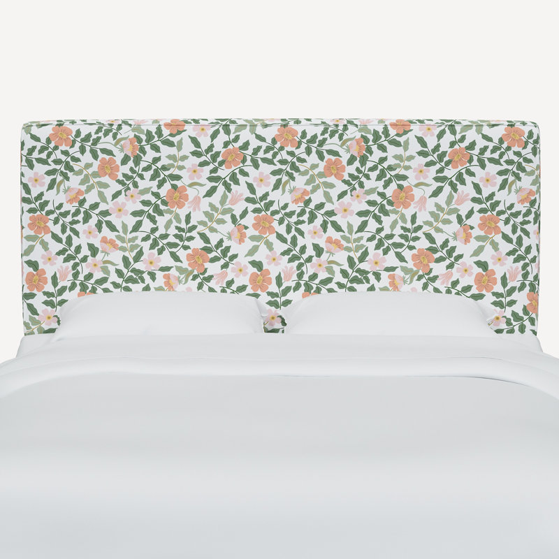 Elly Headboard, California King, Rpc Primrose Blush & Cream Linen