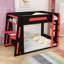 Lit superposé en bois avec éclairage à DEL, bureau, tablettes de rangement et port de charge-1765551204-1765551205