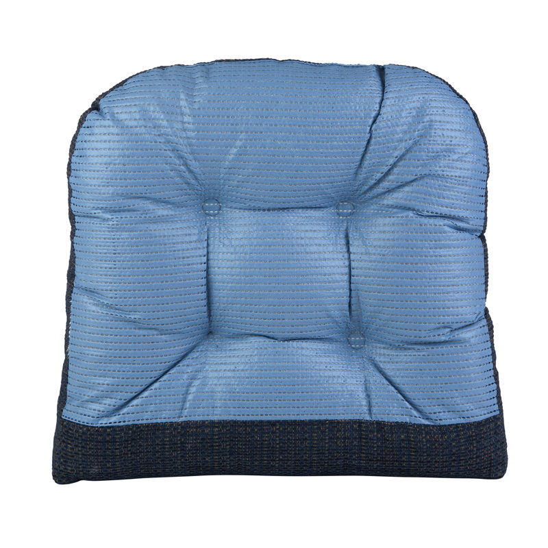 Non-Slip Dining Room And Kitchen Seat Cushions, 15 X 15 X 3 Inches, Navy