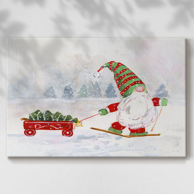 Gnome d'hiver I - Cavas enveloppés de galerie, 18 x 27