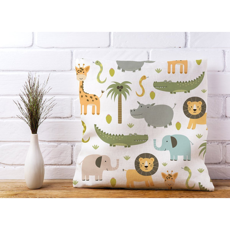 Madill CUTE SAFARI ANIMALS Square Throw Cushion