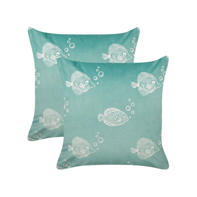 Marchese Animal Print Green Square Cushion