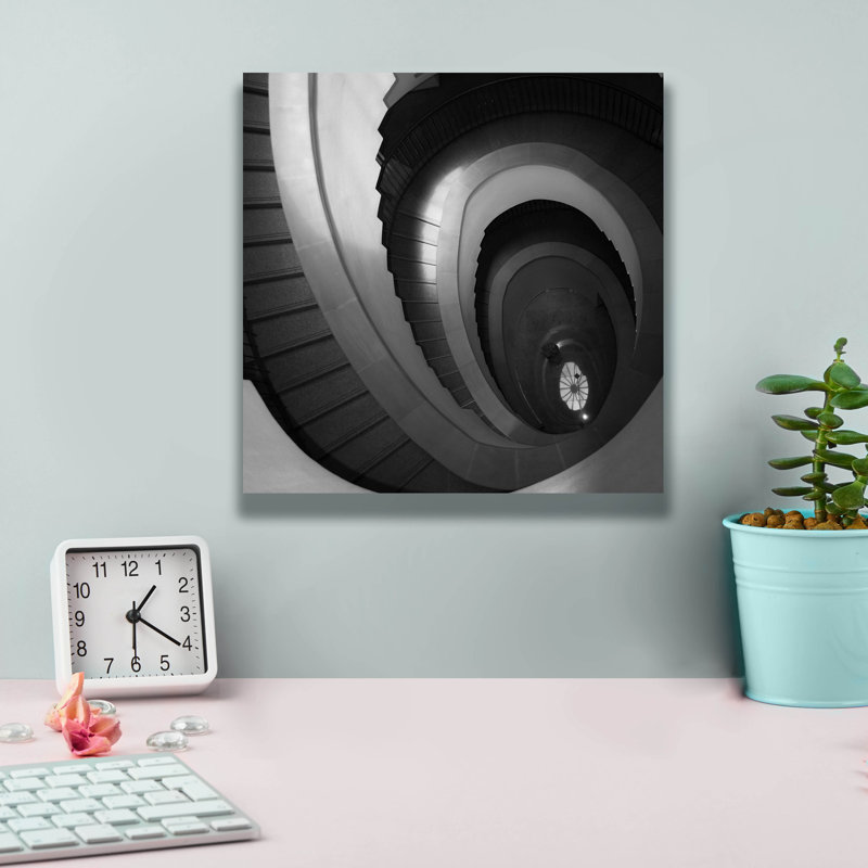 "Escalier en colimaçon n ° 5" par PhotoINC Studio, H 12 po x l 12 po x P 0,75 po