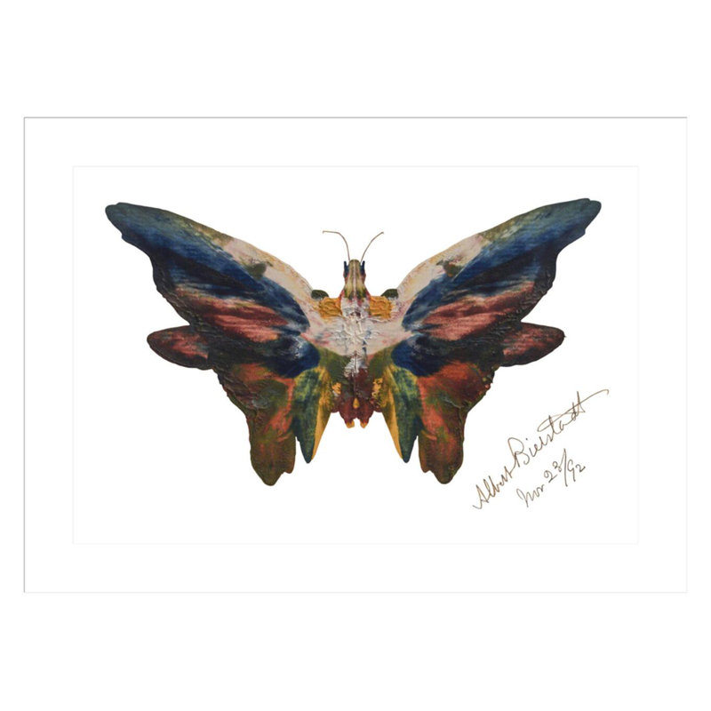 «ButterflyAlbert Bierstadt», estampe numérique encadrée, 21.7" H x 29.5" W