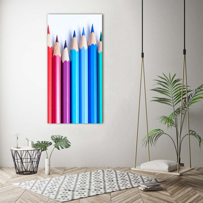 Colourful Pencils - Wrapped Canvas Print