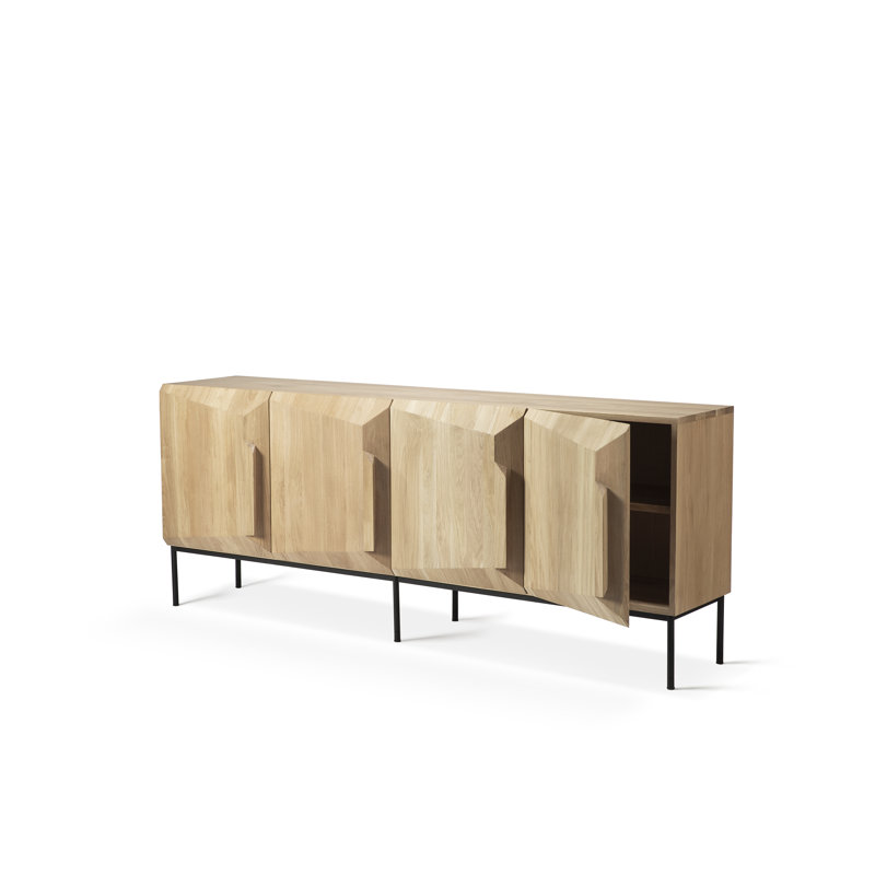 Stairs 78.7'' W Solid Wood Sideboard