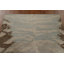Tapis beige en laine noué à la main de conception unique 3 pi 9 po x 4 pi 10 po New Age