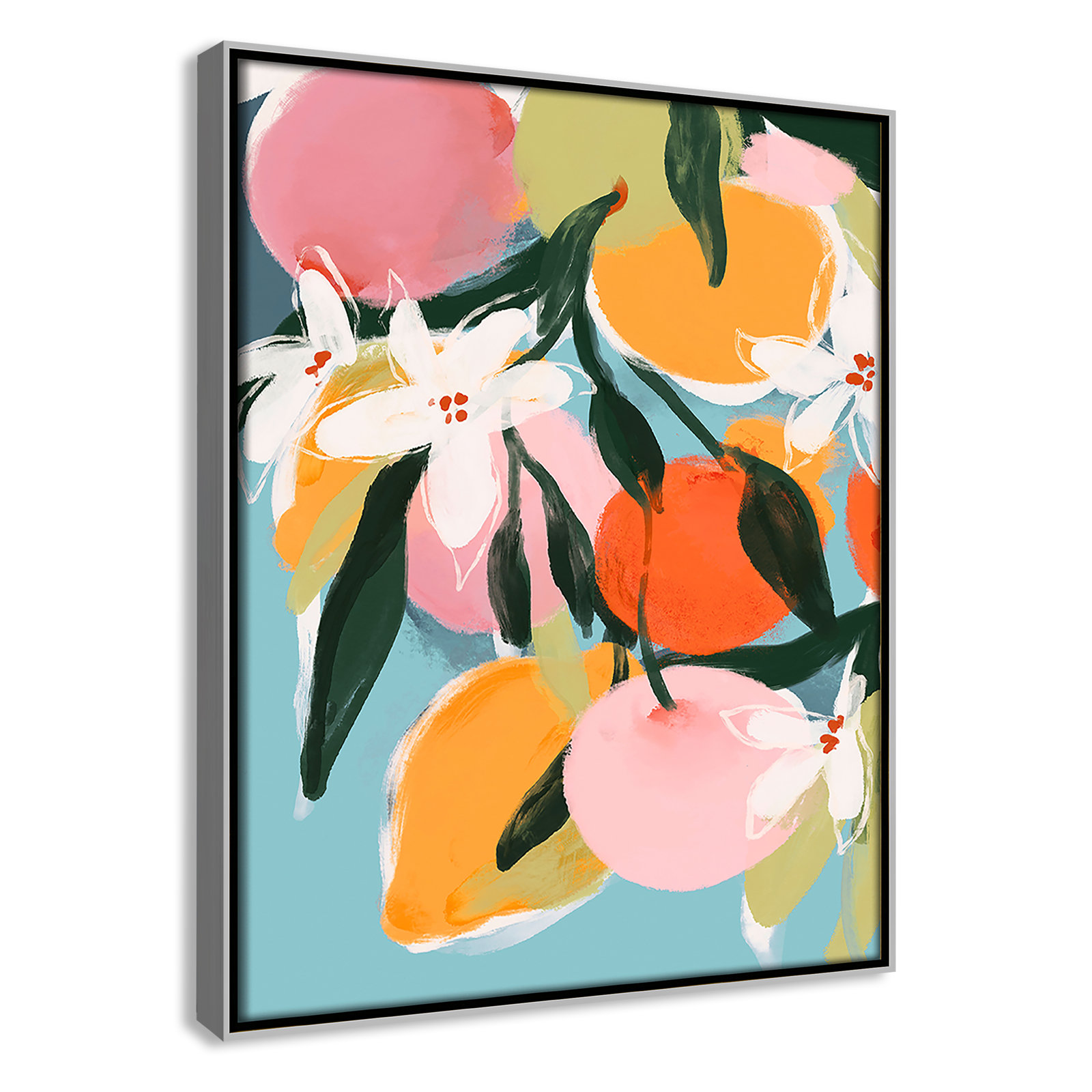 Fruity Summer I Print by Treechild, Silver Floater, 15.5" H x 12.5" W