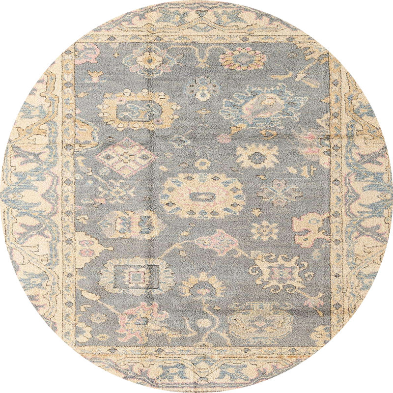 Abstract Indoor Rug, Round 8'