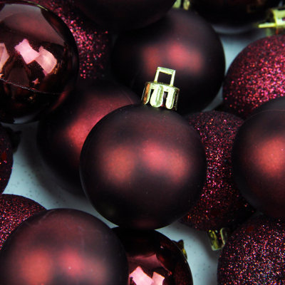 9Shatterproof 4-Finish Christmas Ball Ornament