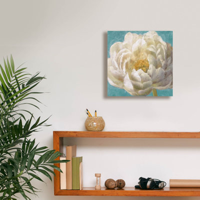 Art mural sur toile  «Turquoise Bloom 2» par Danhui Nai
