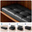 Repose-pieds rembourré 30 po avec repose-pieds capitonné en similicuir-815874739