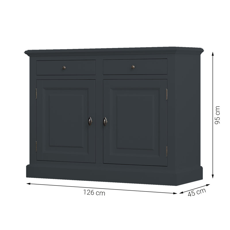 Breshai 126cm Sideboard, Dark Blue
