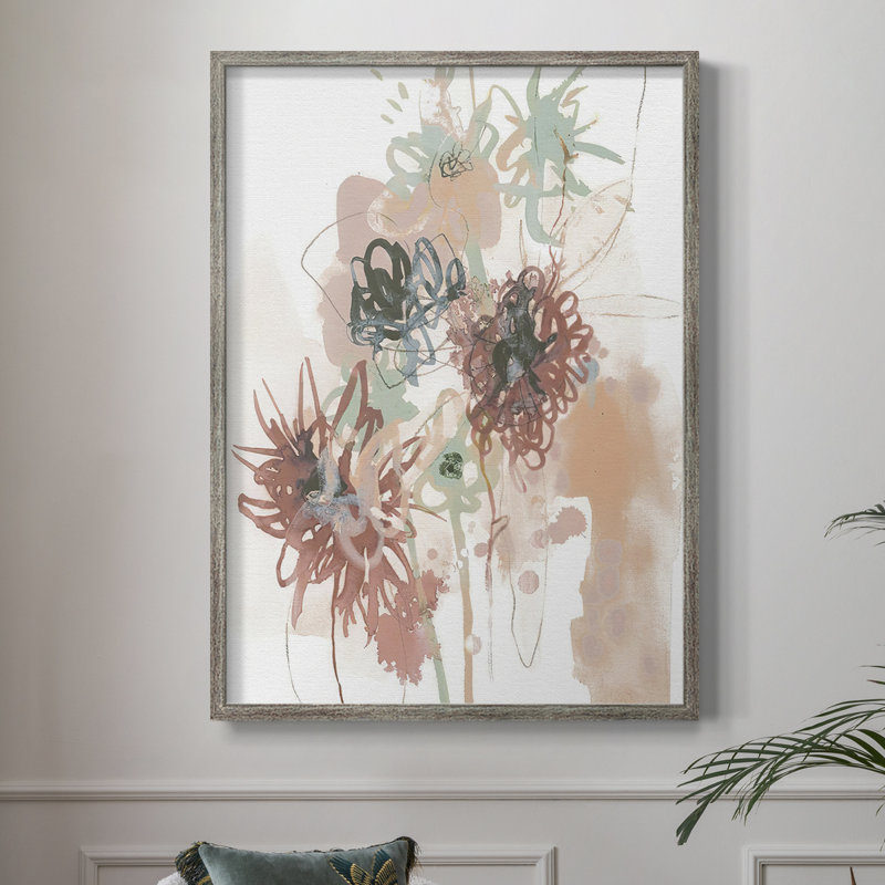 «Petal Drift IV», reproduction encadrée - bois massif, H 11 po x l 9 po