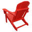 Chaise Adirondack pliable rouge 