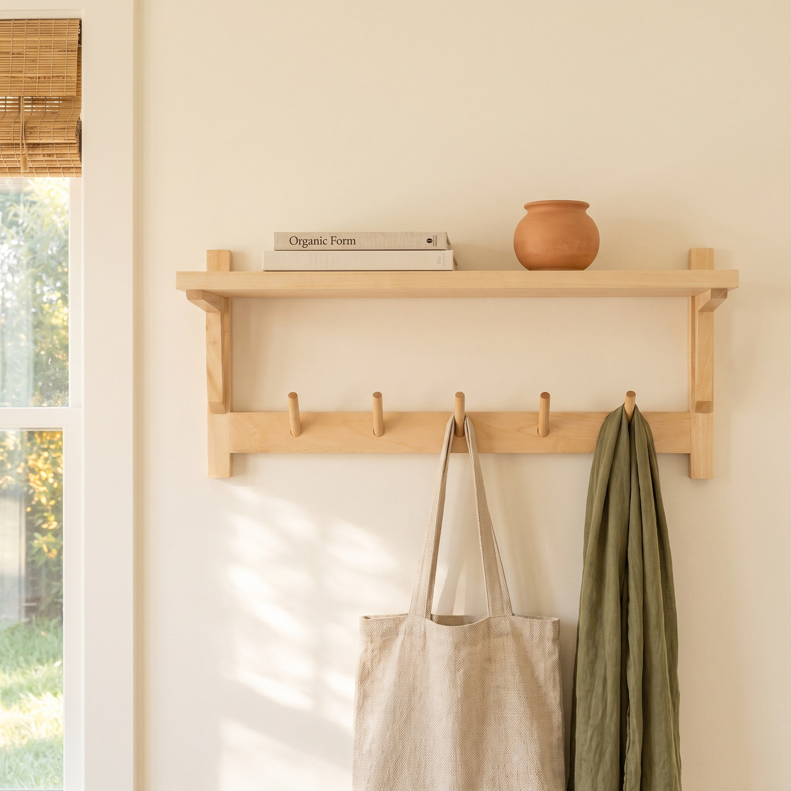 Kamini 24" Floating Shelf, Natural