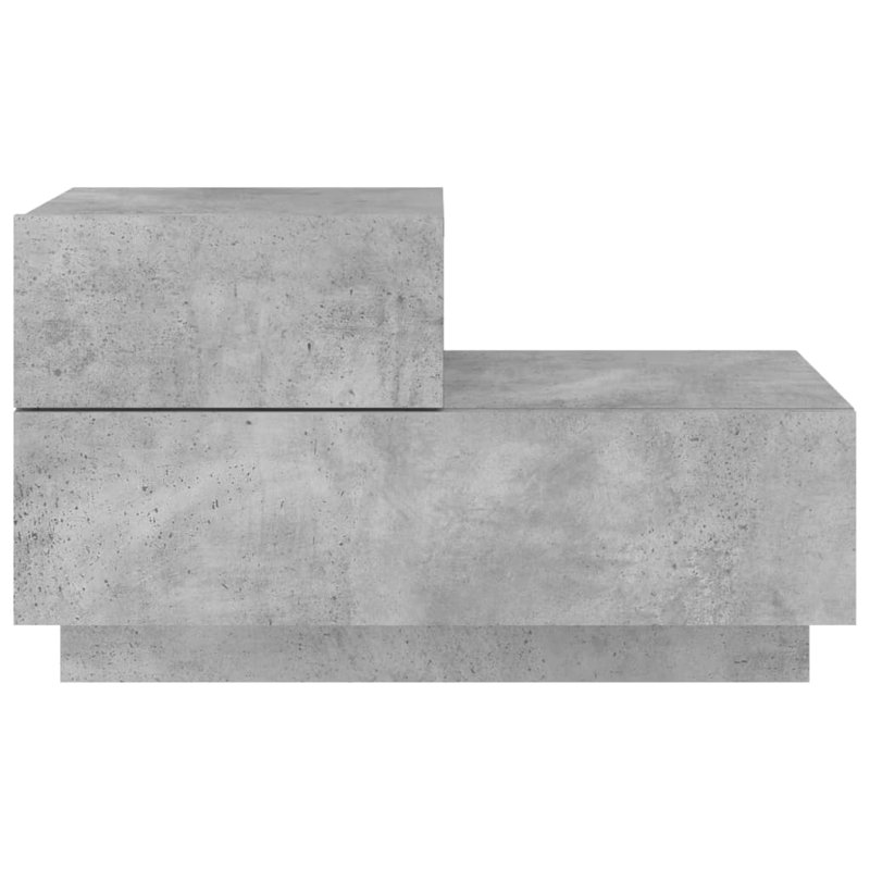 Brigett 36cm W Bedside Table, Concrete Grey