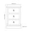 42cm W Solid Wood Bedside Table