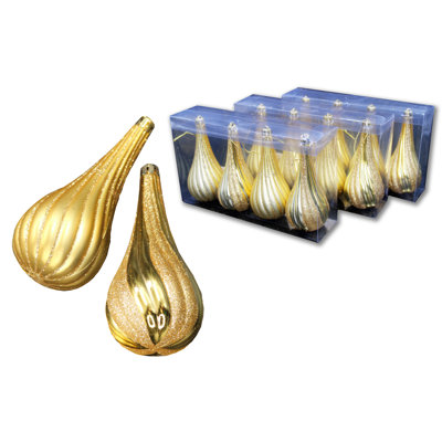 12 Piece Teardrop Ornament Set