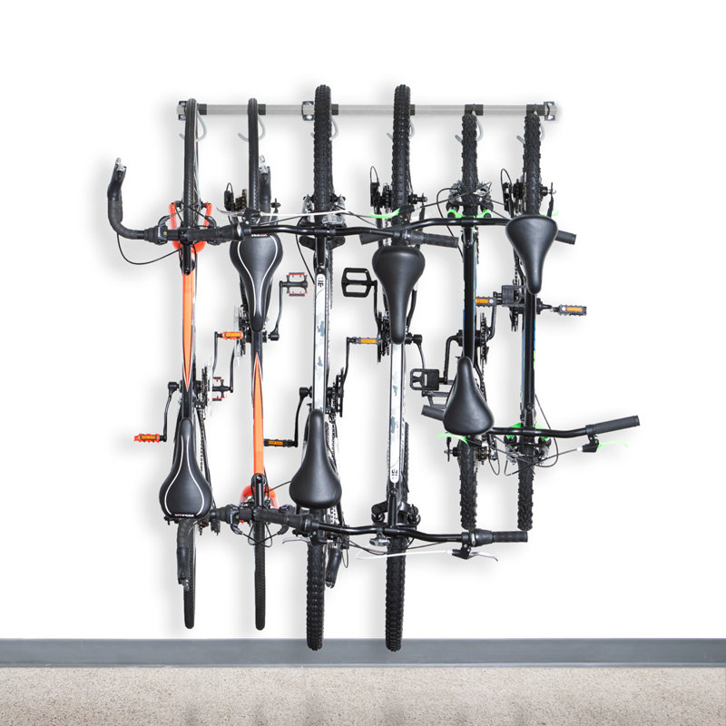 Steel Wall Mounted Adjustable Multi-Use Bike Rack