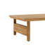 Canapé d'extérieur et table basse Dundas, toile Sunbrella blanc et teck naturel FSC