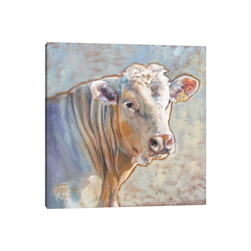 Charolais 1 Piece Wrapped Canvas Wall Art, 66.04cm H x 66.04cm W x 1.91cm D