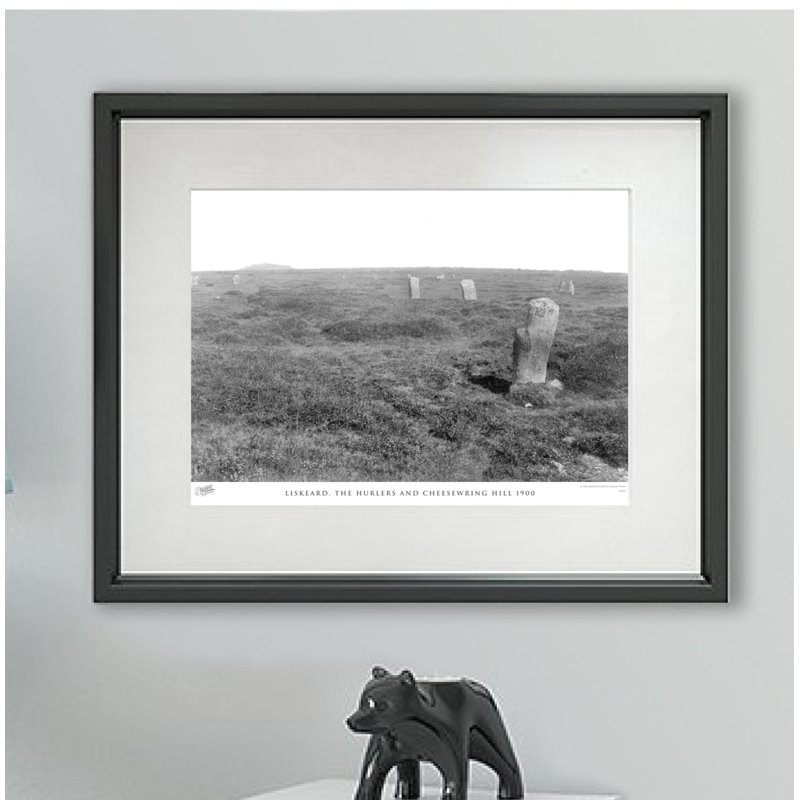 Liskeard, The Hurlers And Cheesewring Hill 1900 - Single Picture Frame Print, 45cm H x 60cm W x 2.3cm D