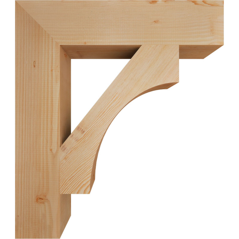 Westlake H W D Wood Bracket / Corbel, Douglas Fir (Smooth), 32" H x 5.5" W x 28" D