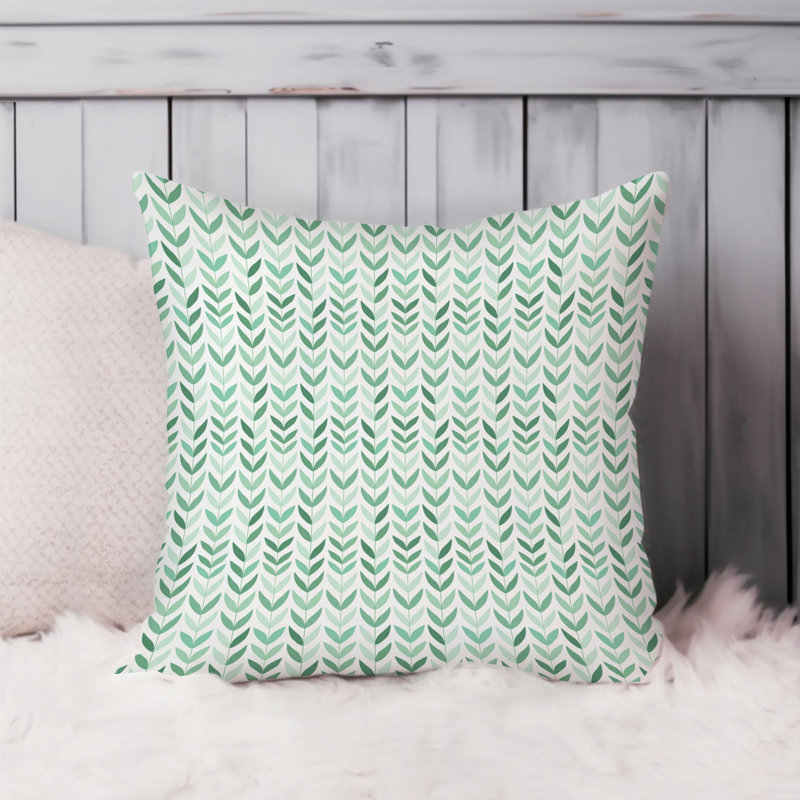 Abstract Mint Pattern XVII Patterns Modern, 16" H x 16" W