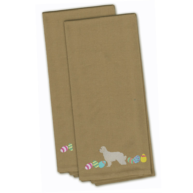 Serviette de cuisine avec cuisine de pâques de qualité exceptionnelle pyrenees, Brun clair, H 28 po x l 19 po x P 0,1 po