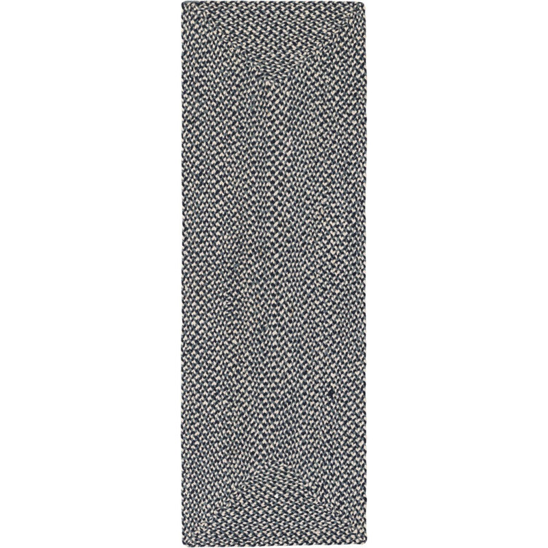 Tapis contemporain bleu Aideen, Tapis de couloir 2 pi x 6 pi 1 po
