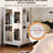 , 4 All Rotating Bookshelf, 360 Wheels, New Style White, Arc-Shaped Corners, Space Solution, Simple Setup Process Space,-122505500