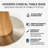 43" Round Sintered Stone Dining Table, Stain & Heat Resistant Pedestal Table For Breakfast Nooks, Kitchen & Dining Room-592276080-592276083-600773277