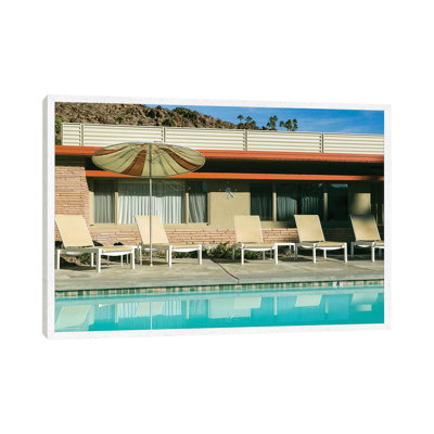 Poolside At A Motel, Palm Springs, California, USA by Julien McRoberts - Painting on Canvas