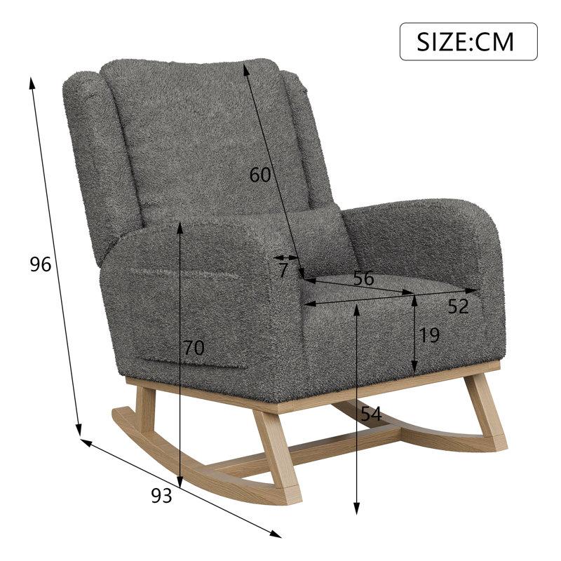 Ellent Rocking Chair, Grey