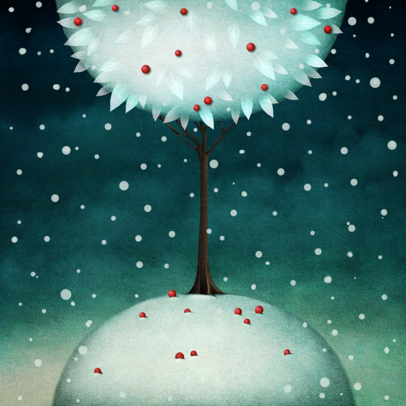 Gopinath Winter Tree - Wrapped Canvas Print, 30cm H x 30cm W 3.8cm D