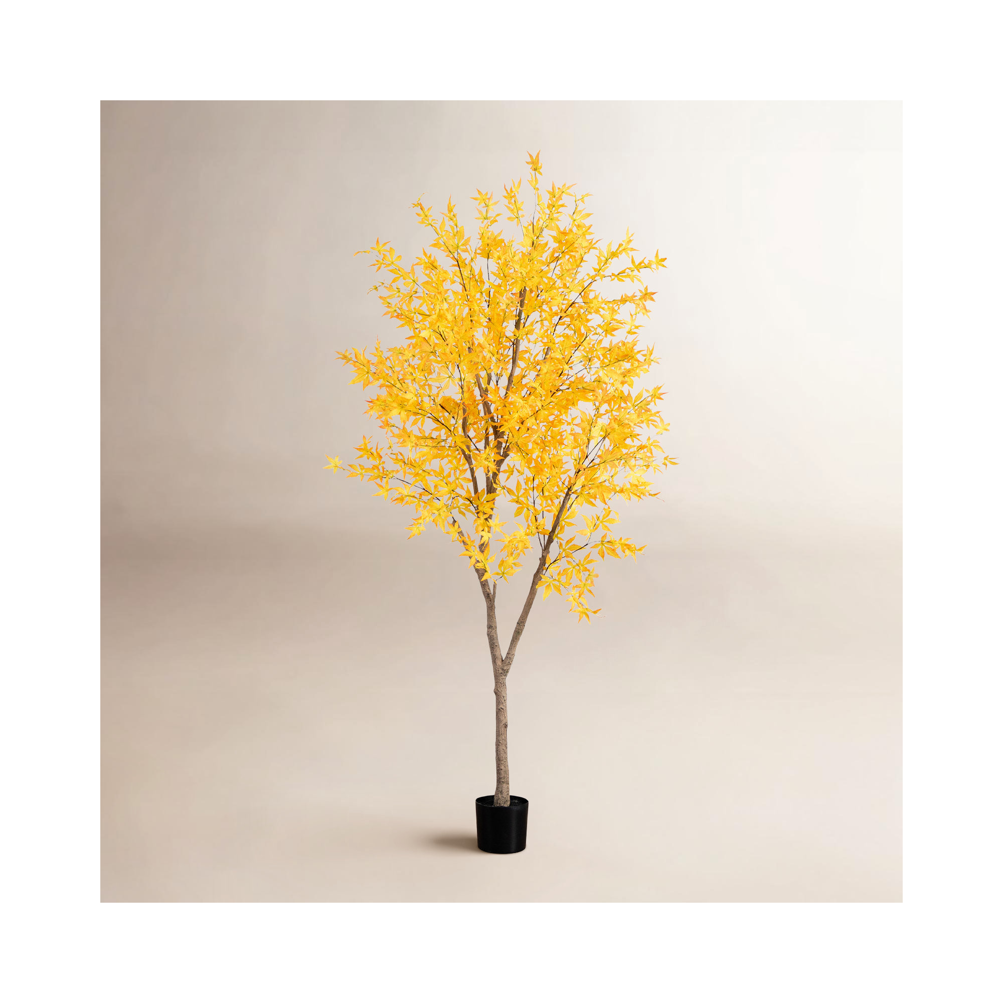 Autumn Maple Artificial Fall Tree, 96" H x 46" W x 46" D
