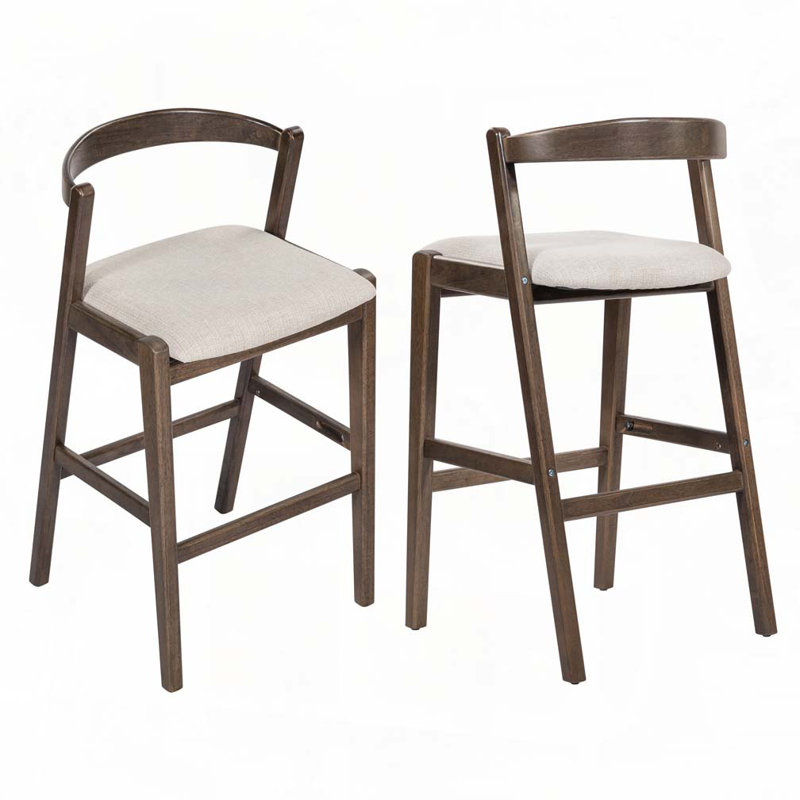 Tabouret de bar en bois, Marron foncé
