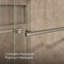 Levity Plus Less Sliding Shower Door, 77-9/16 In. H X 56-5/8 - 59-5/8 In. W, With 5/16 In.-Thick Crystal Clear Glass-131345642