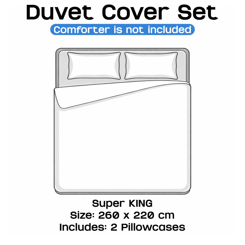 Ultra-Soft Microfiber Plain Duvet Cover Set with Matching Pillowcases - Everyday Bedding, Cream