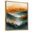 «Orange Green Forest Wilderness At Sunset III», art mural forêt-106141709-134423931
