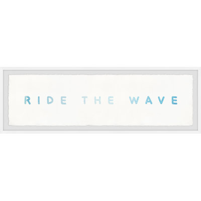 Bowes Ride the Wave Framed Print