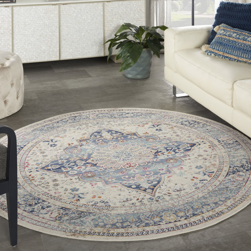 Neve Oriental Area Rug, Round 172cm