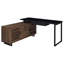 Bureau d'ordinateur en L