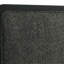 Grand lit tapissier noir Burton