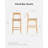Solid Wood Counter Stool With Footrest-600126483-600155709