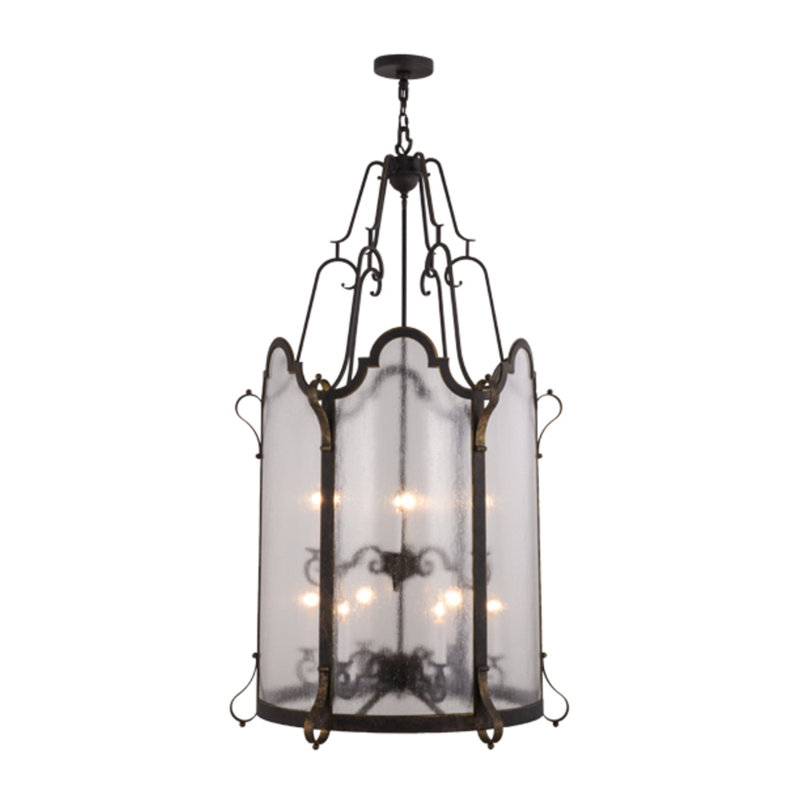 Lustre en cage à 12 lumières Abishai