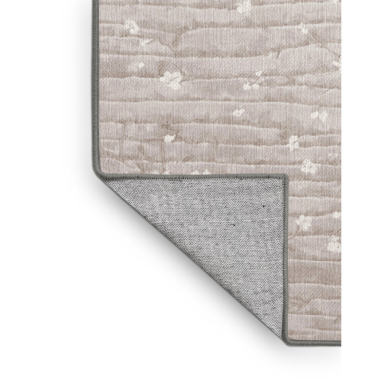 Machine Washable Gray Area Rug, Runner 2' x 5'