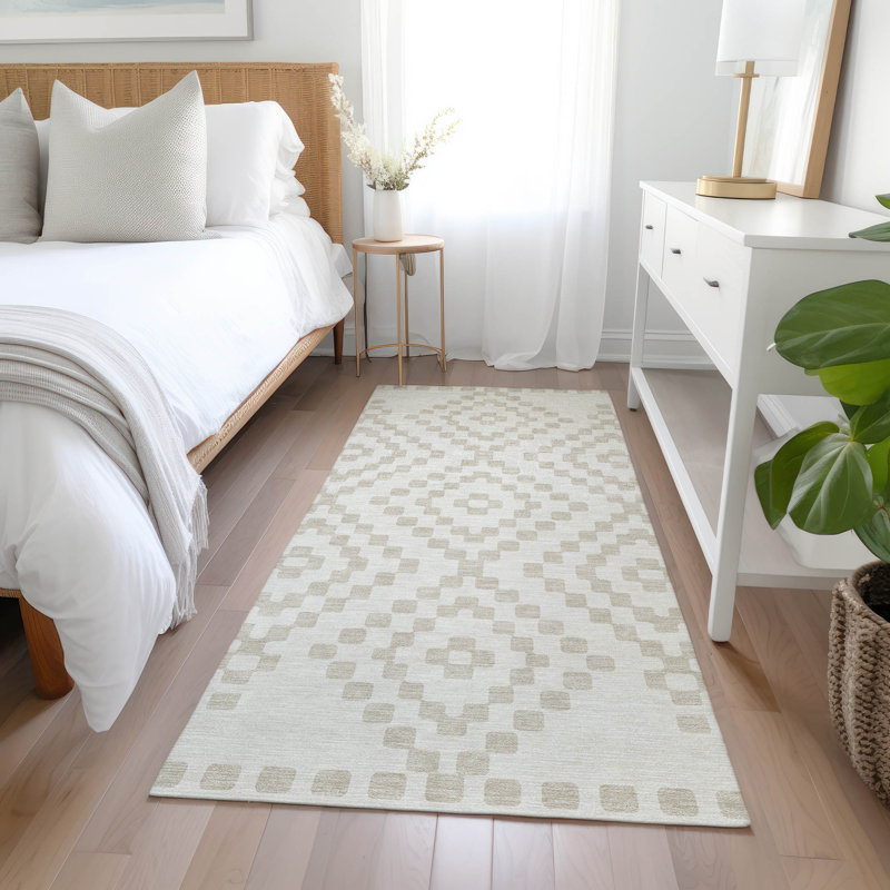 Tapis intérieur / extérieur mâle avec envers antidérapant, Tapis de couloir 2 pi 3 po x 7 pi 6 po