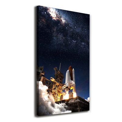 Starting Rocket - Wrapped Canvas Print